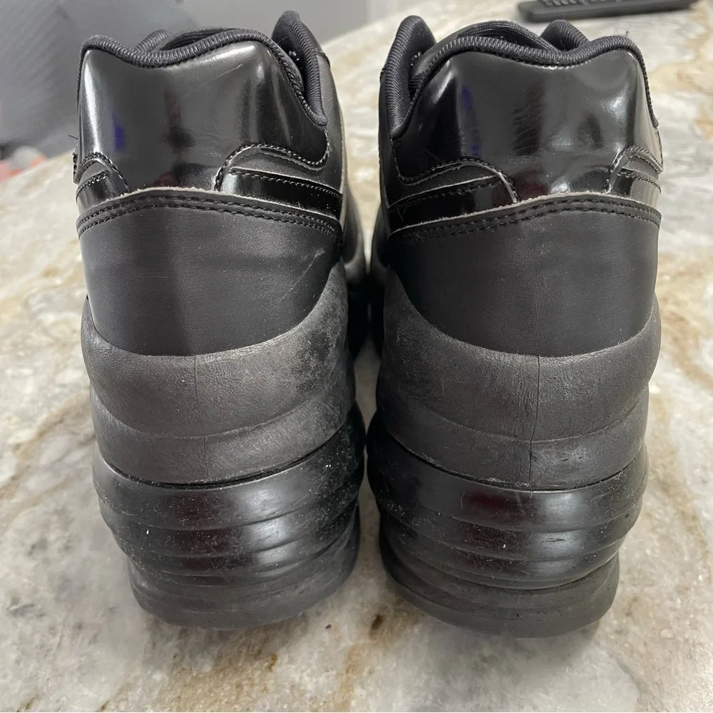 Vintage Y2K platform sneakers black platform boots cosplay 90s Steve Madden
